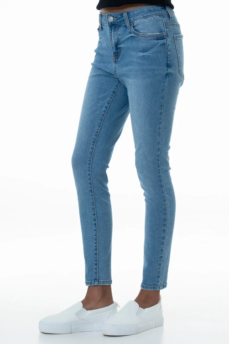 Rf12 Mid Rise Skinny Jeans _ 155033 _ Mid Wash