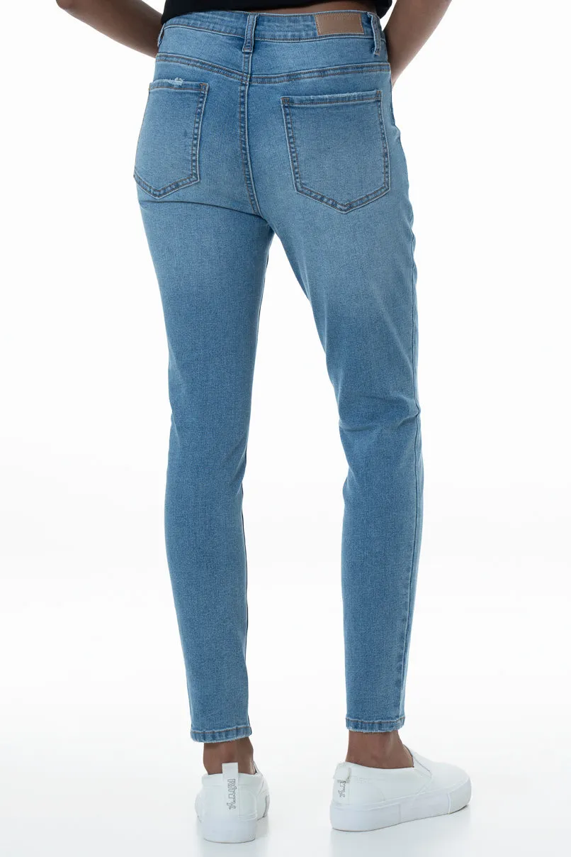 Rf12 Mid Rise Skinny Jeans _ 155033 _ Mid Wash