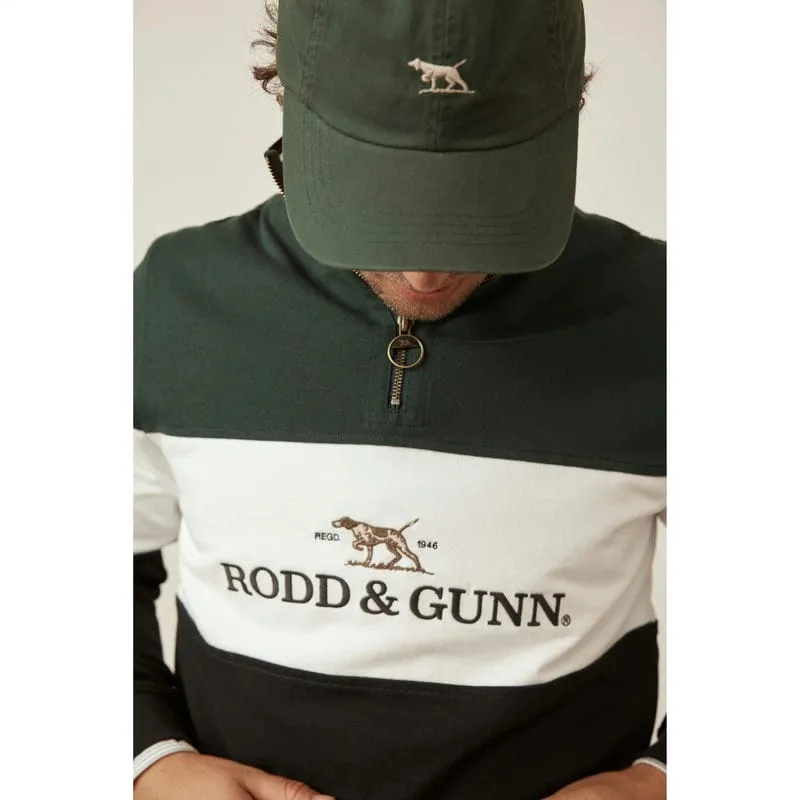 Rodd & Gunn Foresters Peak 1/4 Zip Jumper - Forest