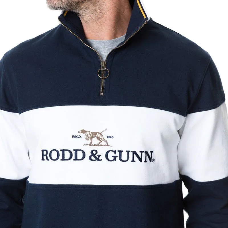 Rodd & Gunn Foresters Peak 1/4 Zip Jumper  - Midnight