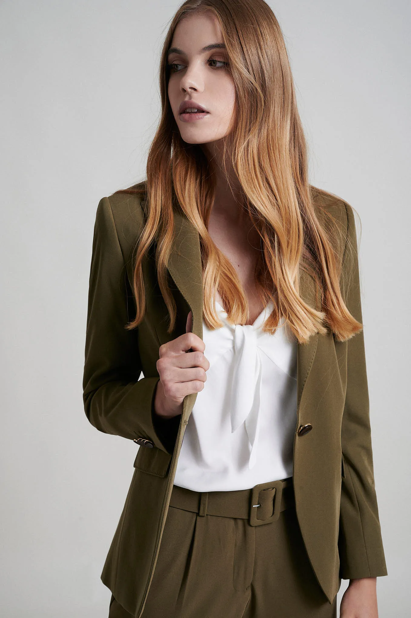 Single-button blazer