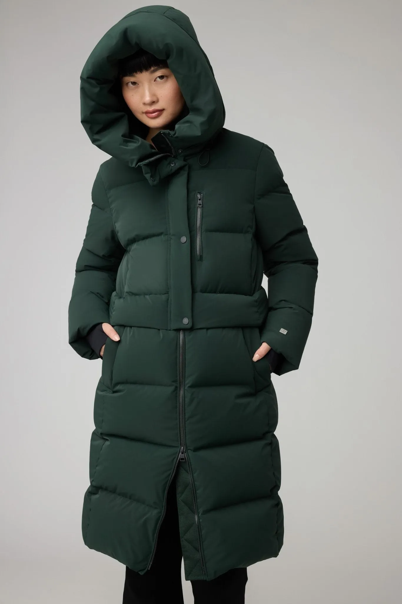 SOIA&KYO GABRIELLE-R - Straight-Fit Novo Down Coat With Hood