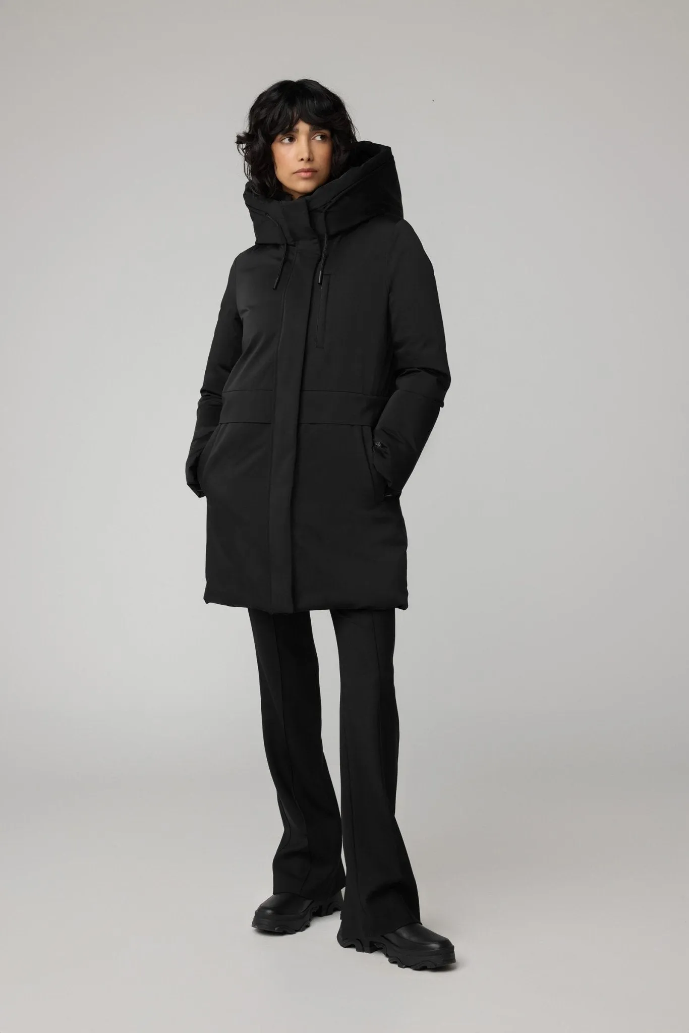 SOIA&KYO ROXANN - Straight-Fit Classic Down Coat With Hood