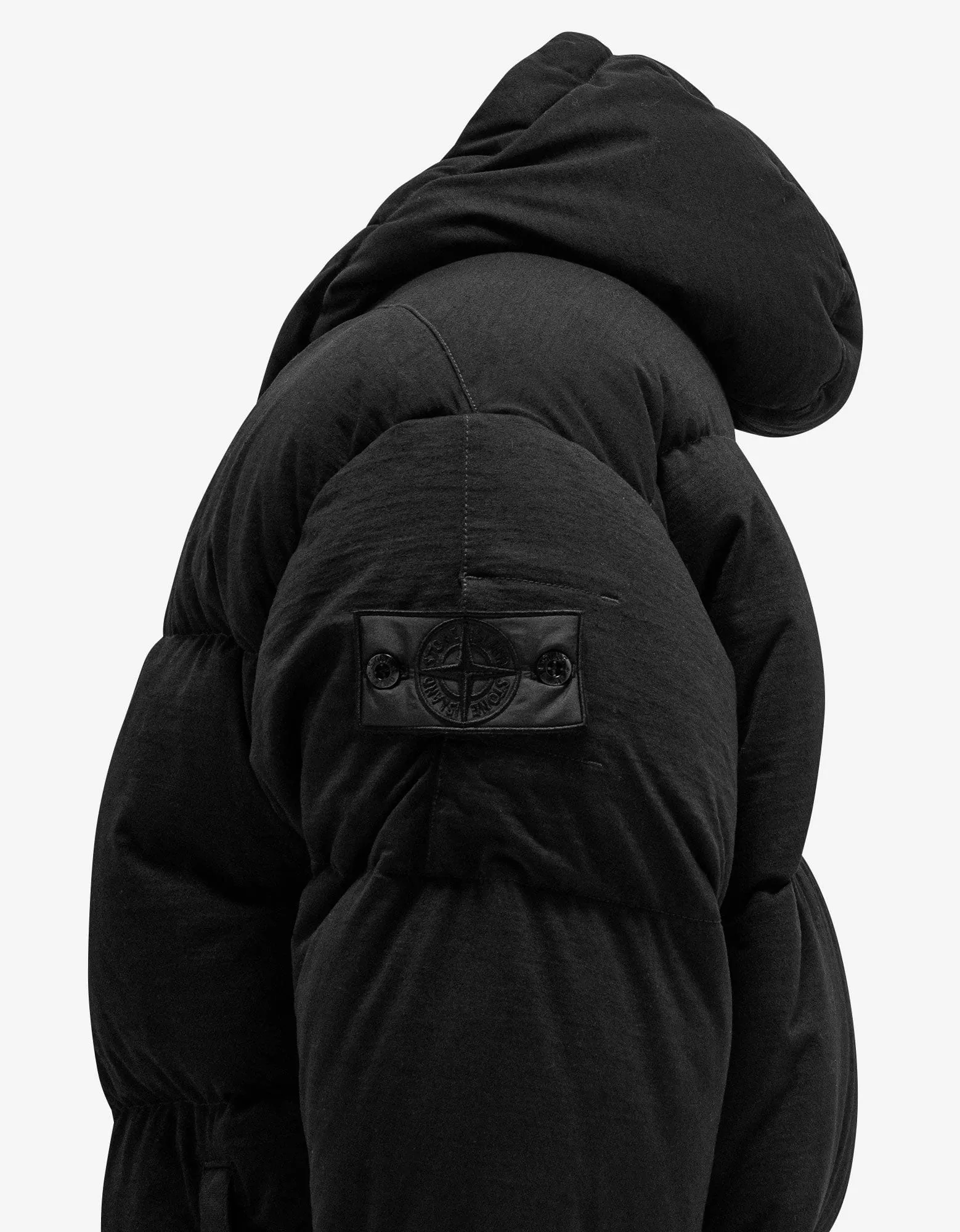 Stone Island Shadow Project Black R-Nylon Jersey Down Jacket