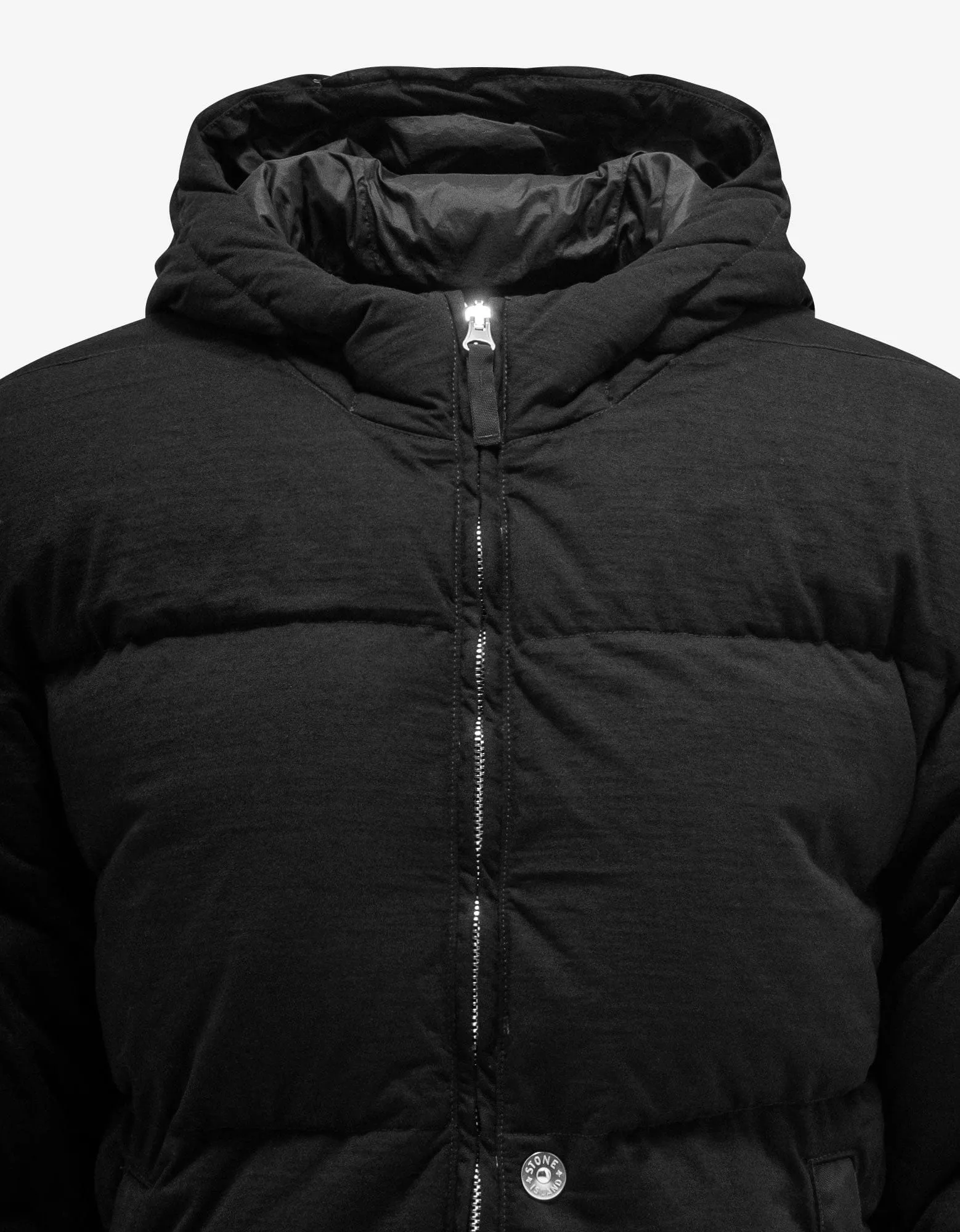 Stone Island Shadow Project Black R-Nylon Jersey Down Jacket