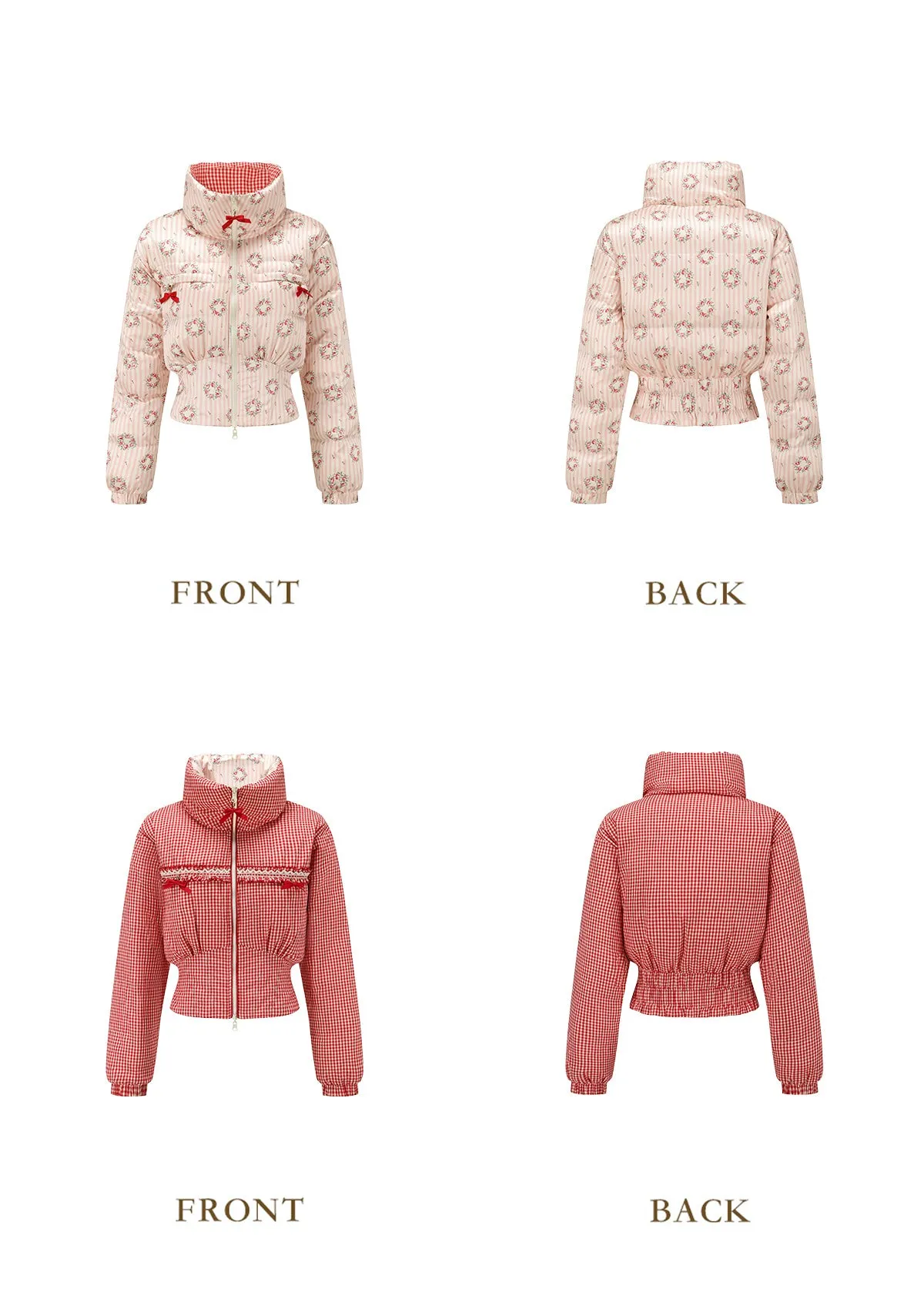 Strawberry Donazi Reversible 2-in-1 Down Jacket