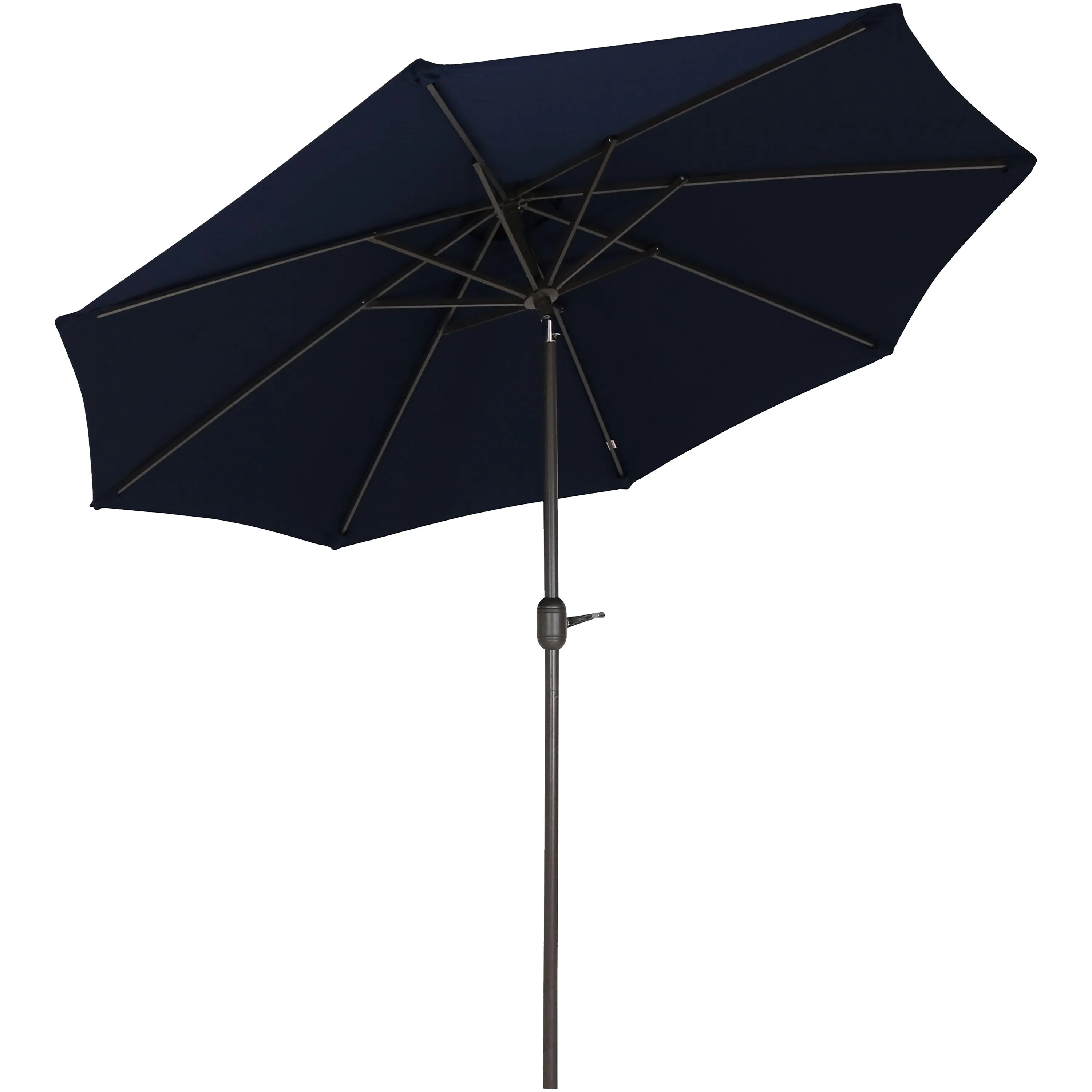 Sunnydaze 9' Aluminum Sunbrella Umbrella with Auto Tilt and Crank