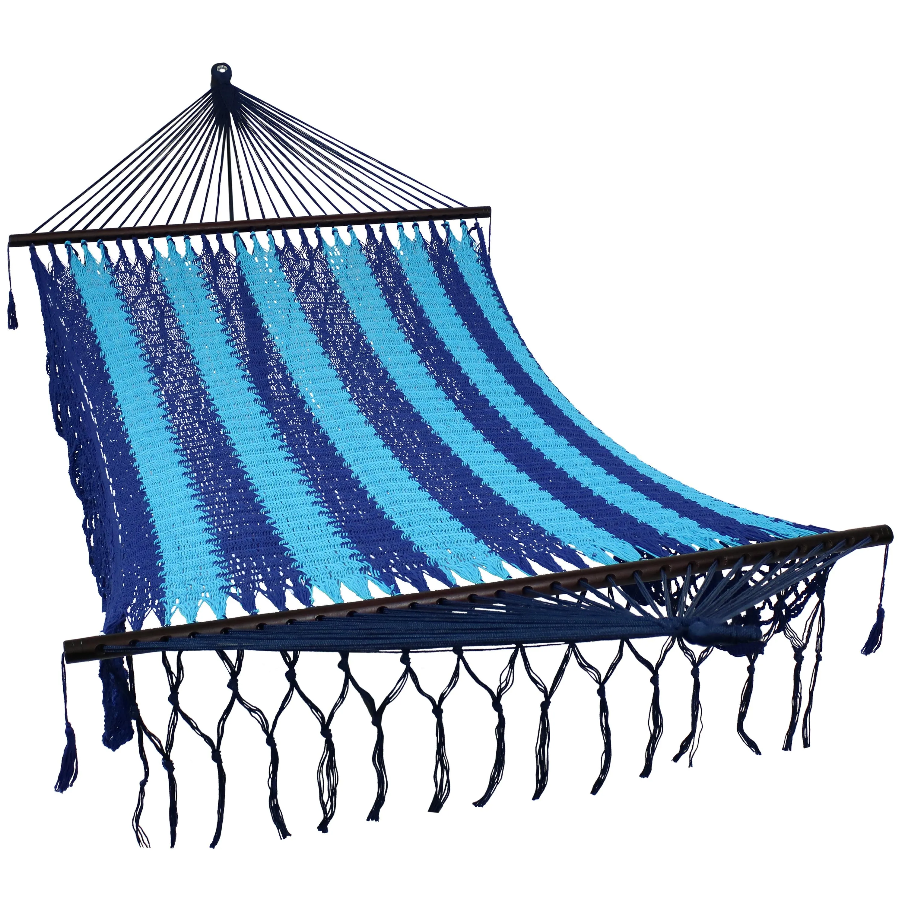 Sunnydaze Deluxe American Style Mayan Hammock & 15' Hammock Stand