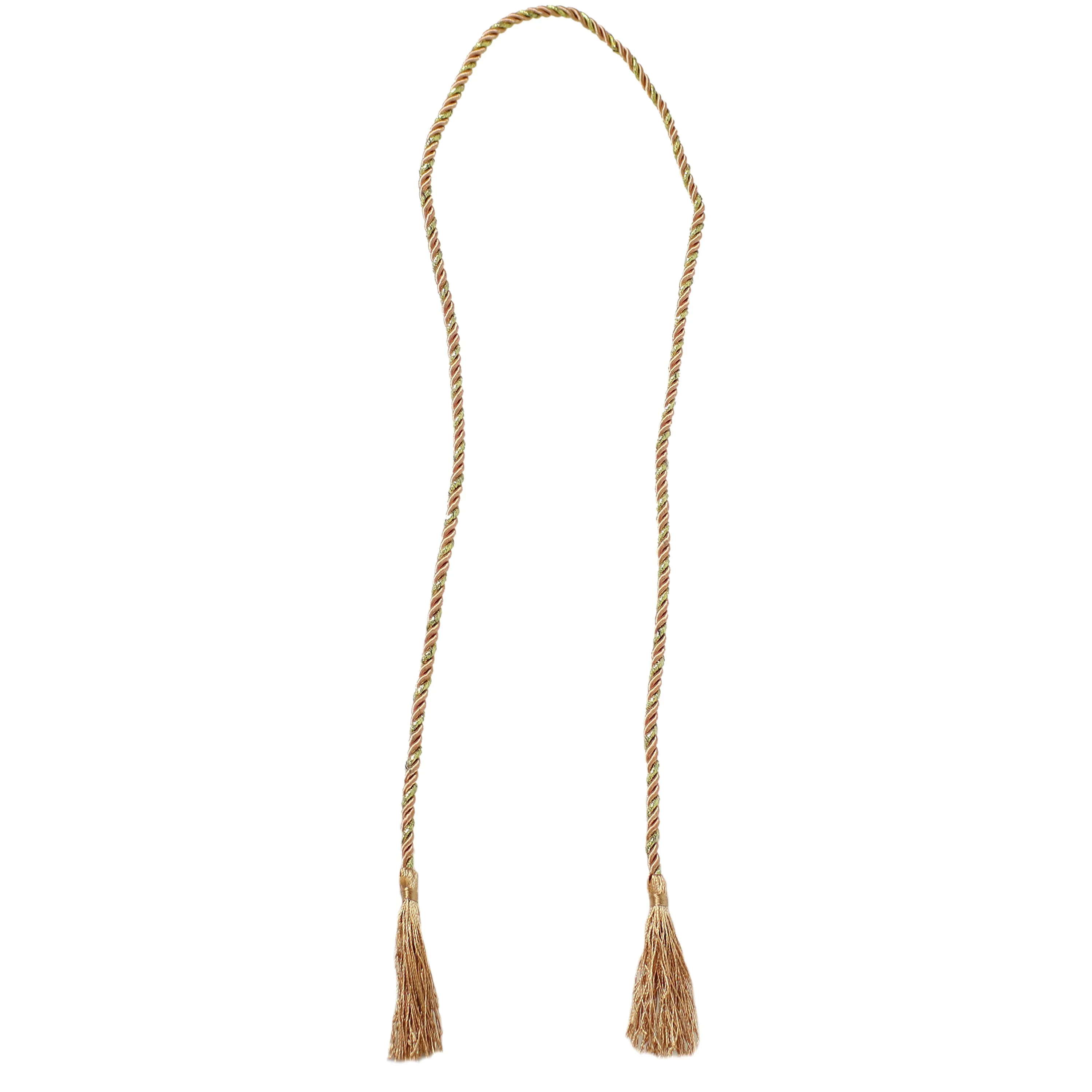 Sunnydaze Indoor/Outdoor Rope Curtain Tiebacks with Tassels