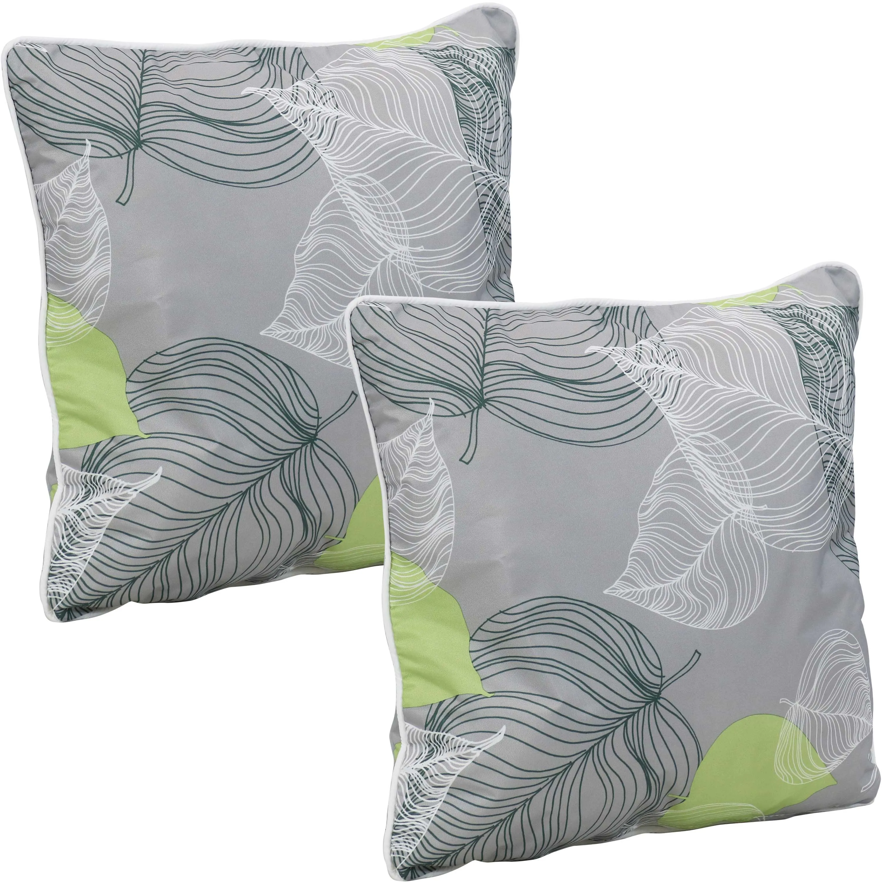 Sunnydaze Polyester Outdoor Decorative Throw Pillow - Set of 2