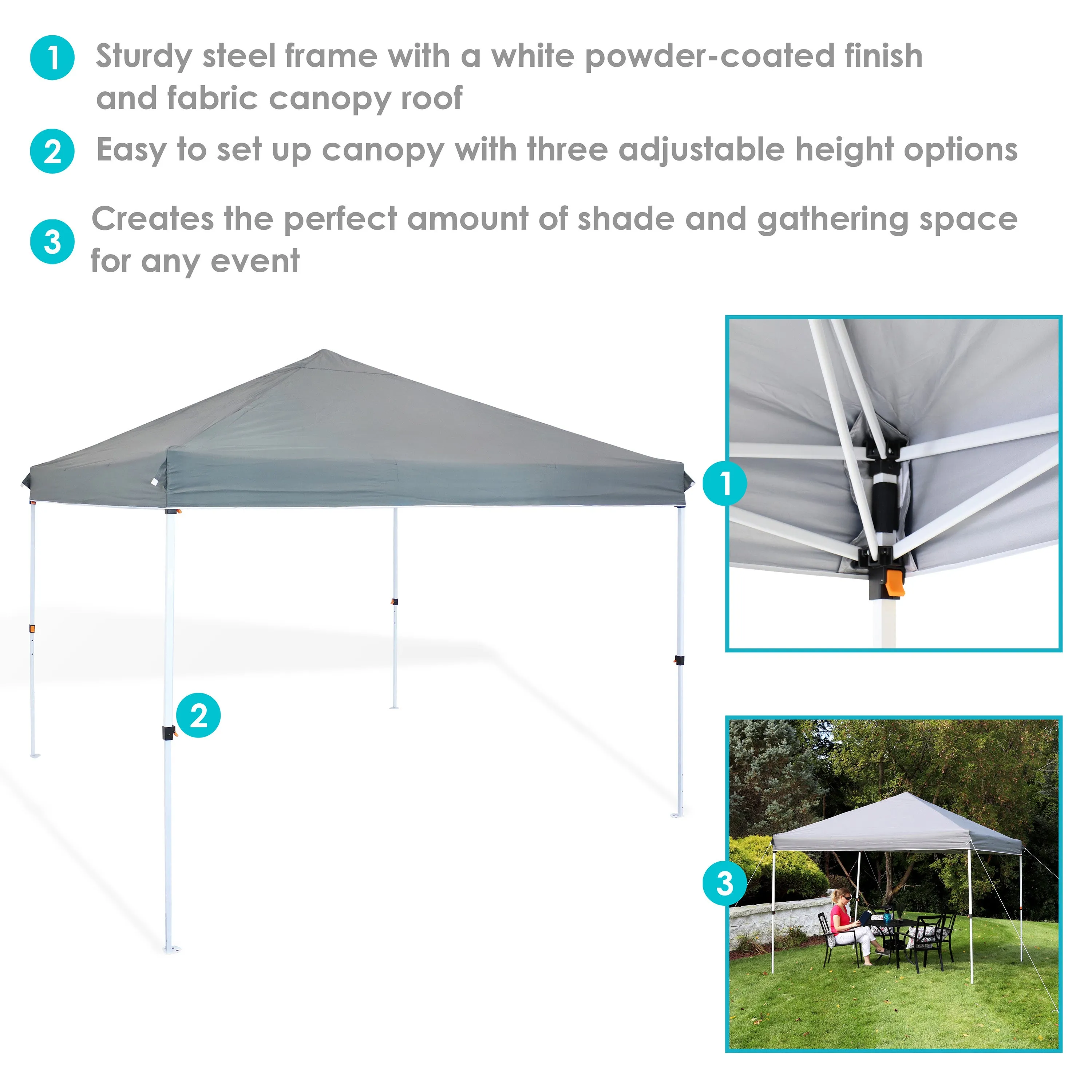 Sunnydaze Standard Pop-Up Canopy with Carry Bag