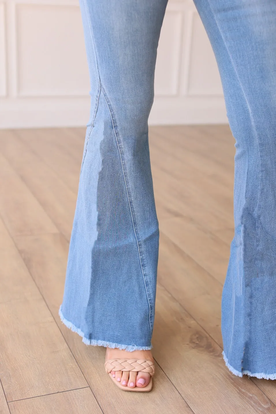 The Jolene Light Wash High Flare Jeans