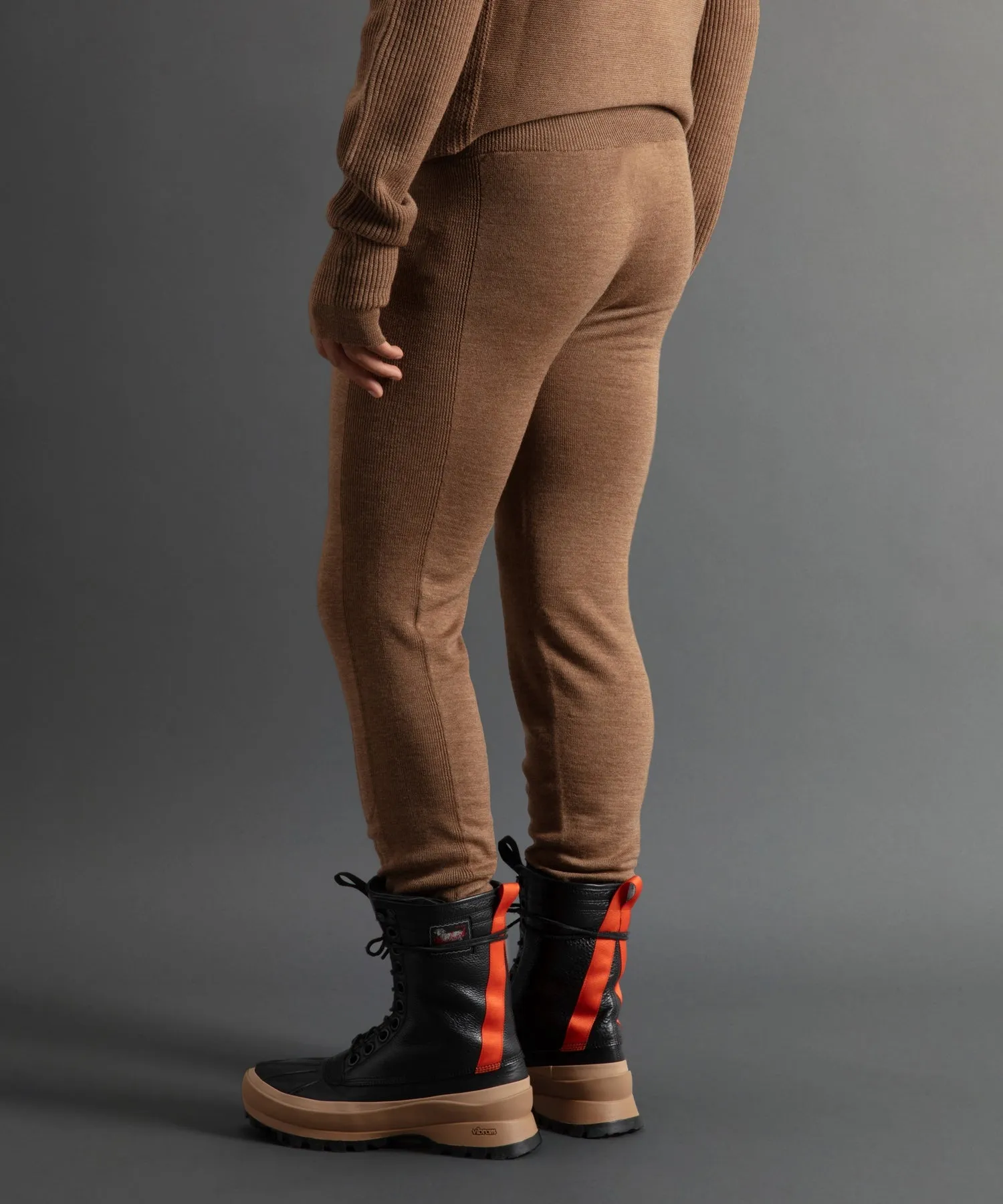 Todd Snyder X Woolrich Technical Merino Long Johns in Camel