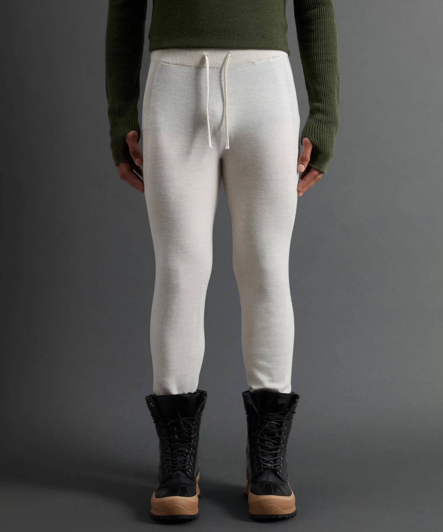 Todd Snyder X Woolrich Technical Merino Long Johns in Cream