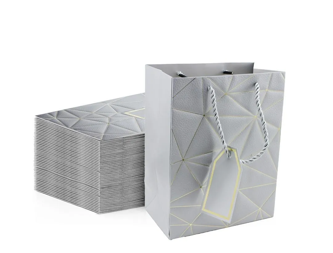 Twisted Handle Kraft Paper Bags For Hen Parties, Weddings, and Special Occasions - Silver