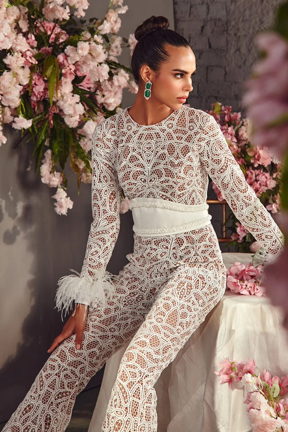 White Lace Jumpsuit