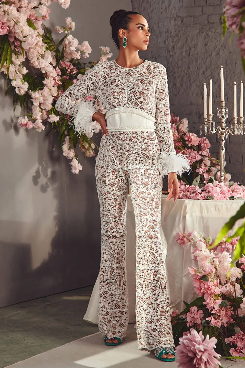 White Lace Jumpsuit