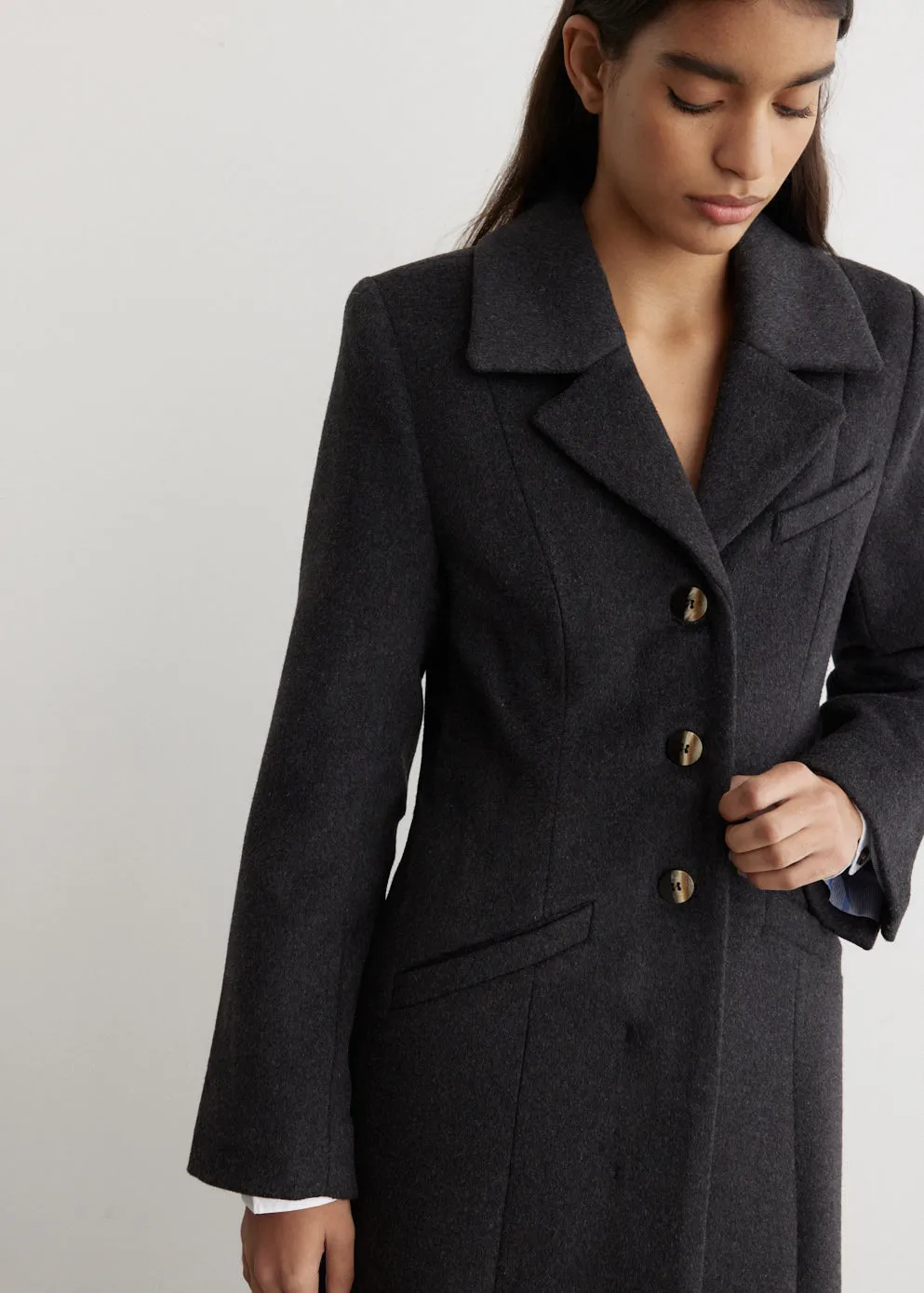 Wool Fitted Coat